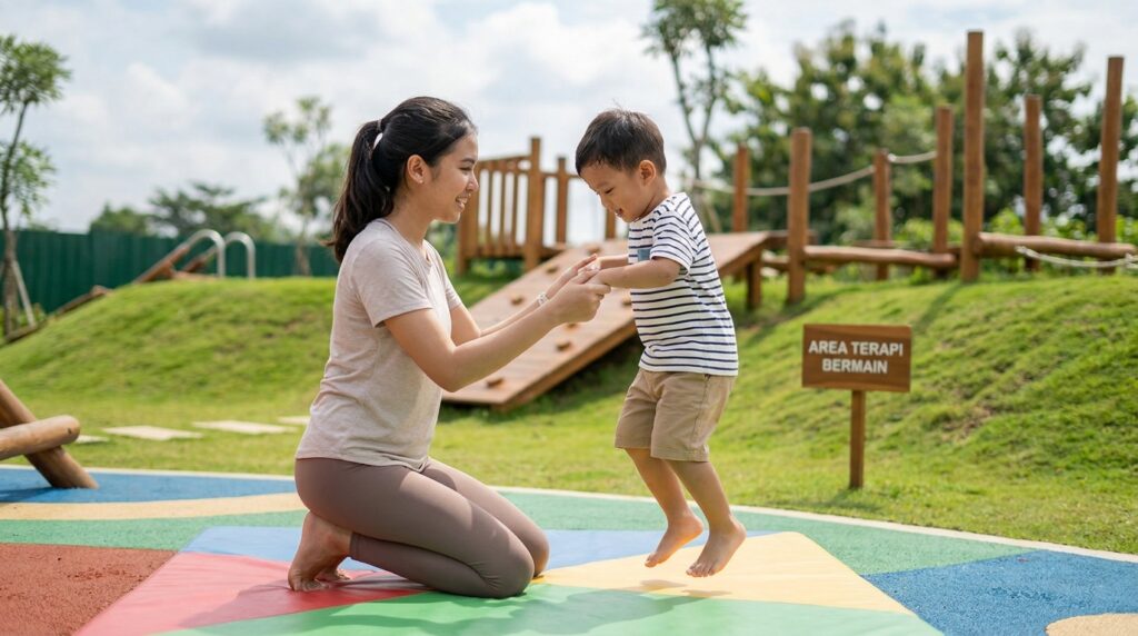 Cara Mengajari Anak Autis Melompat dengan Dua Kaki