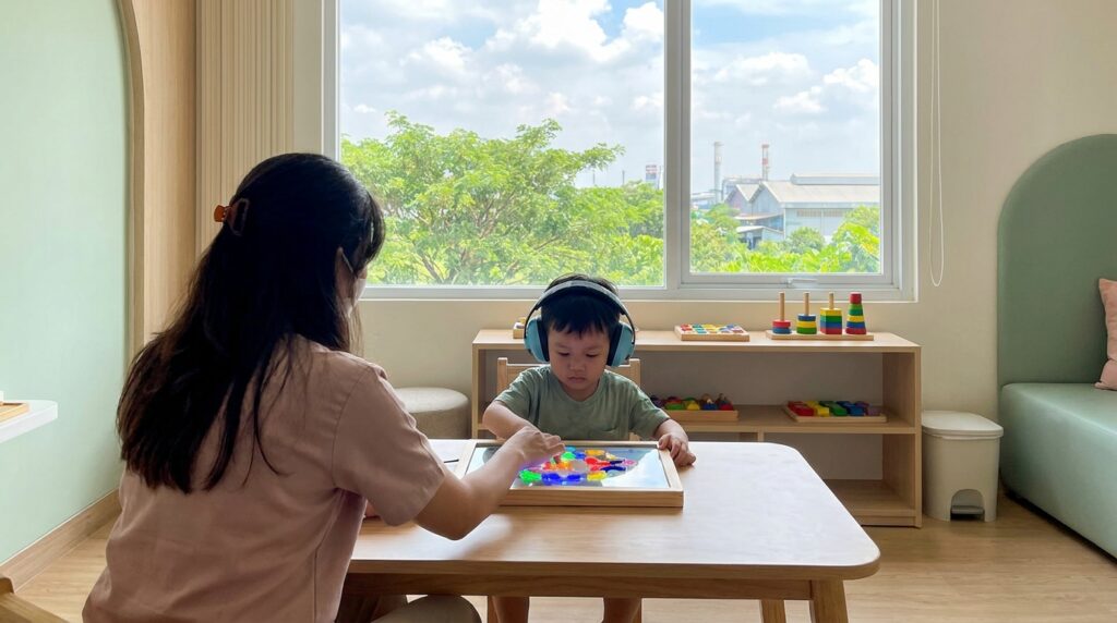 Pusat Pelatihan Daya Fokus Anak Autis di Karawang
