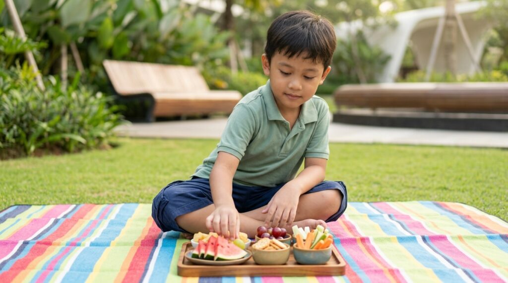 Cara mengenalkan konsep berbagi makanan ke teman